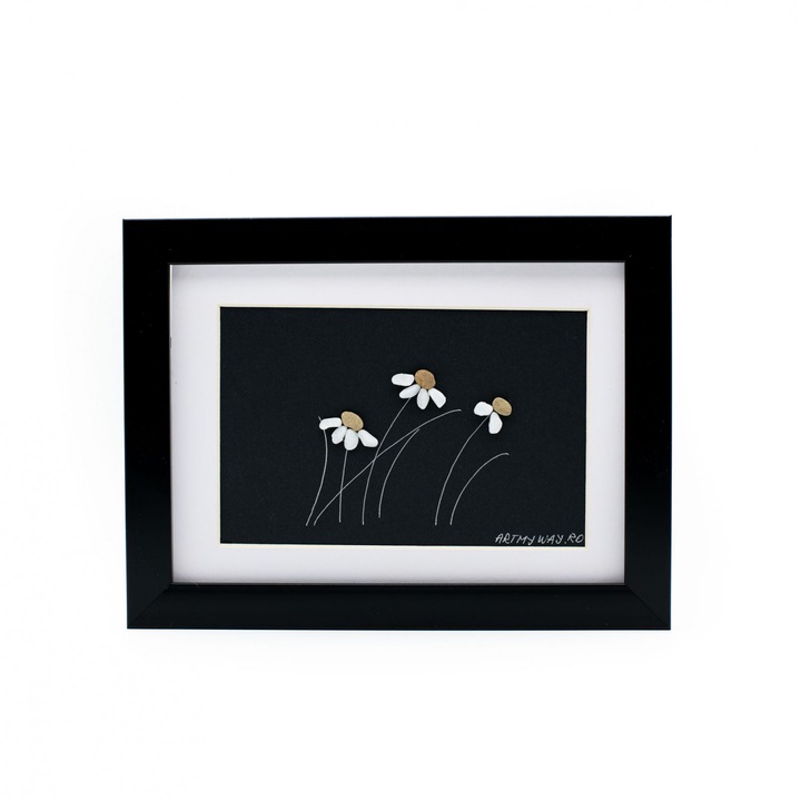 Windy Days kép - Fekete - Pebble Art Kollekció