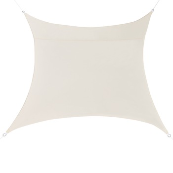 Copertina Sonnensegel pentru soare sau vant, en.casa, 3 x 3 m, poliester/poliuretan, culoarea nisipului Copertina Sonnensegel pentru soare sau vant, en.casa, 3 x 3 m, poliester/poliuretan, culoarea nisipului