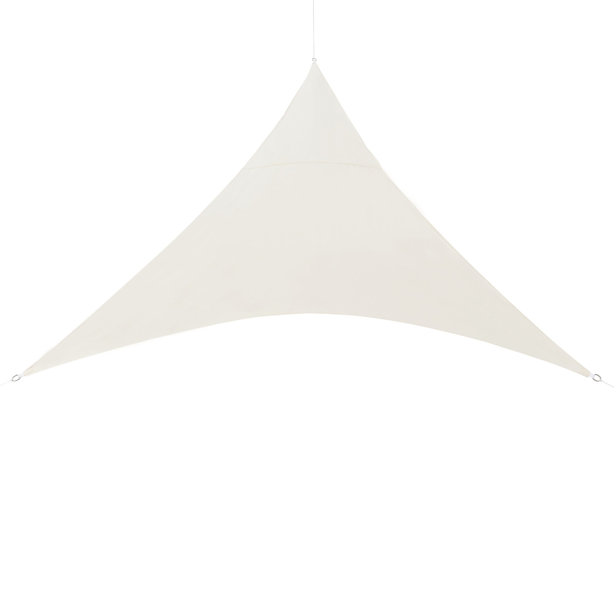 Copertina parasolar rezistenta la apa, en.casa, 300 x 300 x 300 cm, poliester/poliuretan, triunghiulara, culoarea nisipului