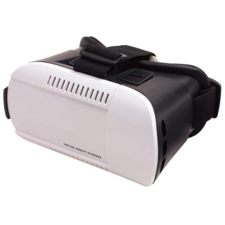 Imagination 3D VR videószemüveg, 360°-os videók és 3D-s videókhoz, 4,7-6 inch, fekete-fehér