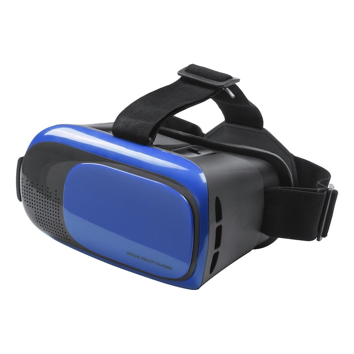 Bercley virtual reality VR videószemüveg headset, 4.5-6.5 inch, Kék/Fekete