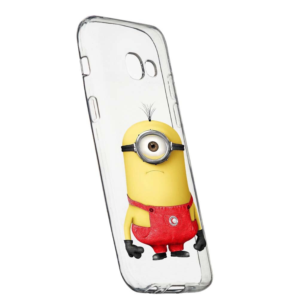 Husa de protectie Cartoon, Minion pentru Samsung Galaxy A5 2017, rezistenta la uzura, anti-alunecare, din silicon Premium, 206