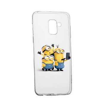 Husa de protectie Minions pentru Samsung Galaxy A8 2018 / A5 2018, rezistenta la uzura, anti-alunecare, din silicon Premium, 207 Husa de protectie Minions pentru Samsung Galaxy A8 2018 / A5 2018, rezistenta la uzura, anti-alunecare, din silicon Premium, 207