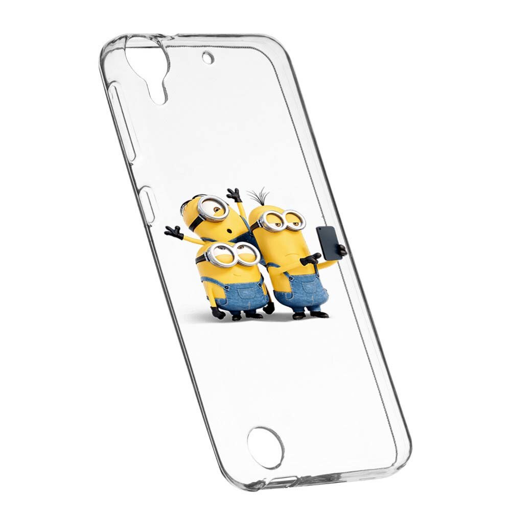 Husa de protectie Minions pentru HTC Desire 825/10 Lifestyle, rezistenta la uzura, anti-alunecare, din silicon Premium, 207