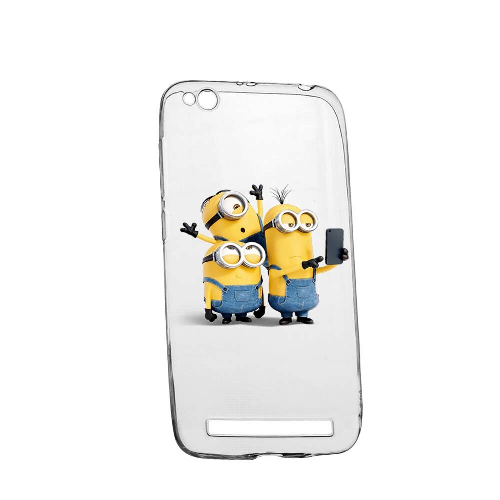Husa de protectie Minions pentru Xiaomi Redmi 5A, rezistenta la uzura, anti-alunecare, din silicon Premium, 207