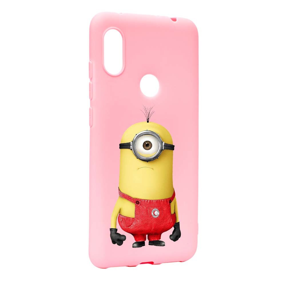 Husa de protectie Cartoon, Minion pentru Xiaomi Mi Max 3, rezistenta la uzura, anti-alunecare, din silicon Premium, P206