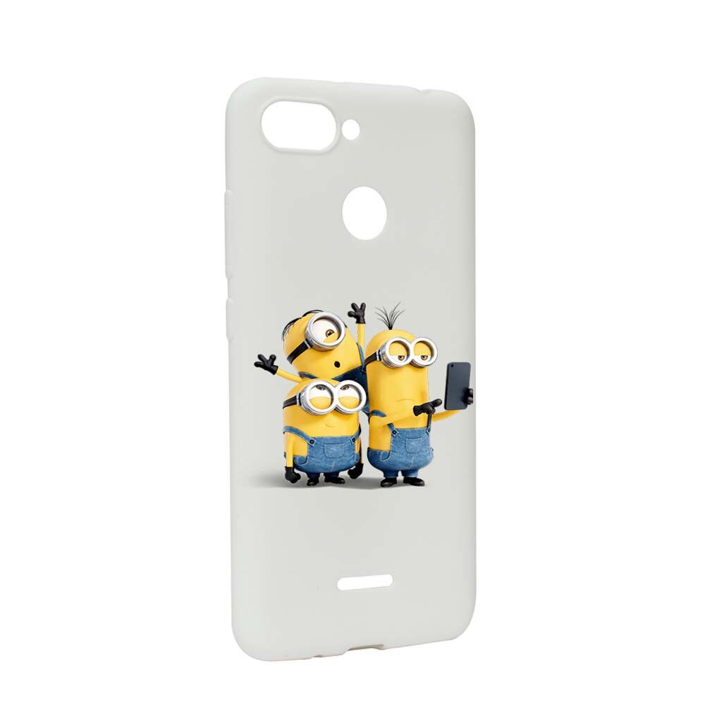Husa de protectie Minions pentru Xiaomi Redmi 6, rezistenta la uzura, anti-alunecare, din silicon Premium, W207