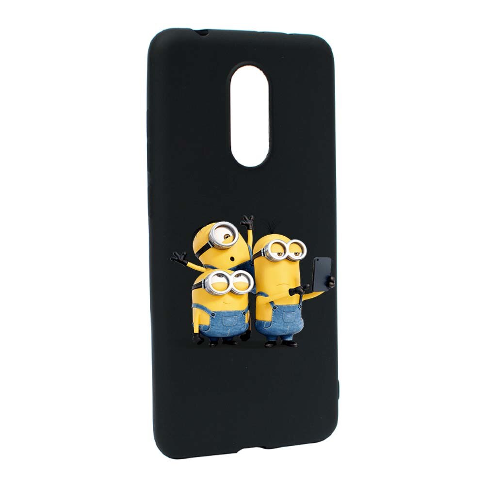 Husa de protectie Minions pentru Xiaomi Redmi 5, rezistenta la uzura, anti-alunecare, din silicon Premium, B207