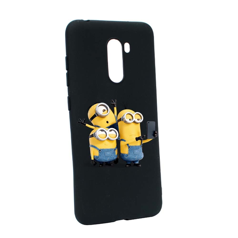 Husa de protectie Minions pentru Xiaomi PocoPhone F1, rezistenta la uzura, anti-alunecare, din silicon Premium, B207