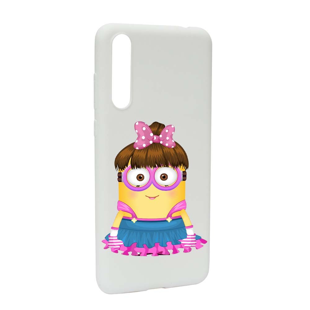 Husa de protectie Minion Girl pentru Huawei P20, rezistenta la uzura, anti-alunecare, din silicon Premium, W208