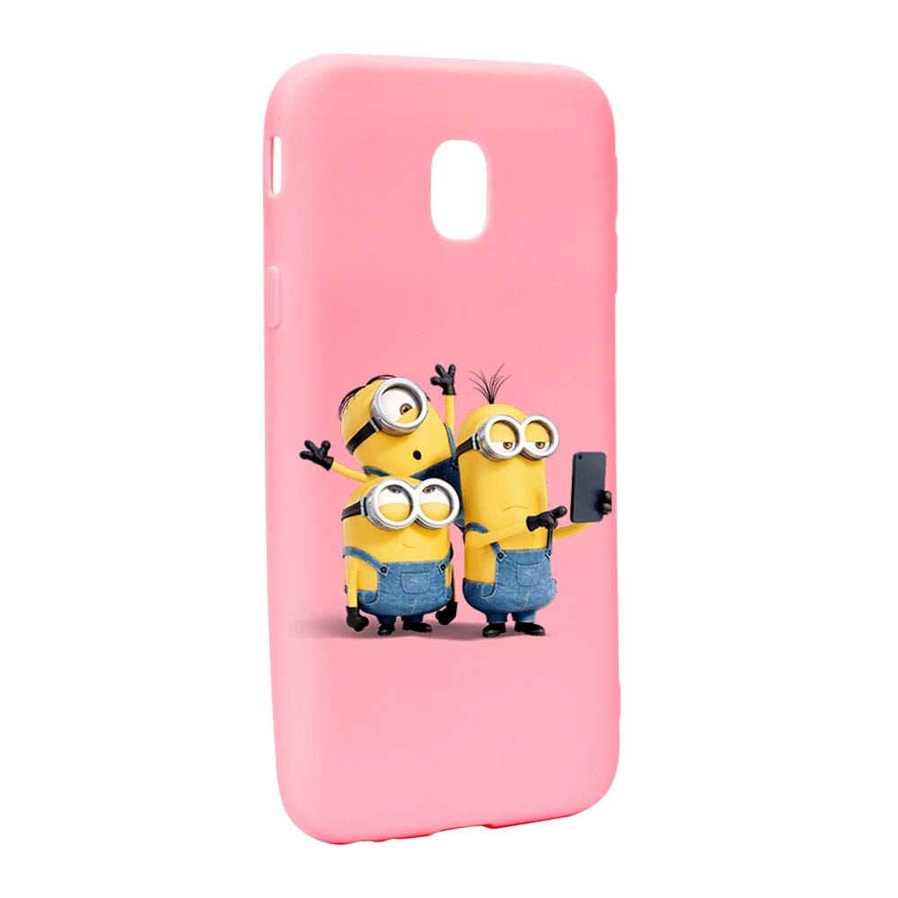 Husa de protectie Minions pentru Samsung Galaxy J7 2017, rezistenta la uzura, anti-alunecare, din silicon Premium, P207