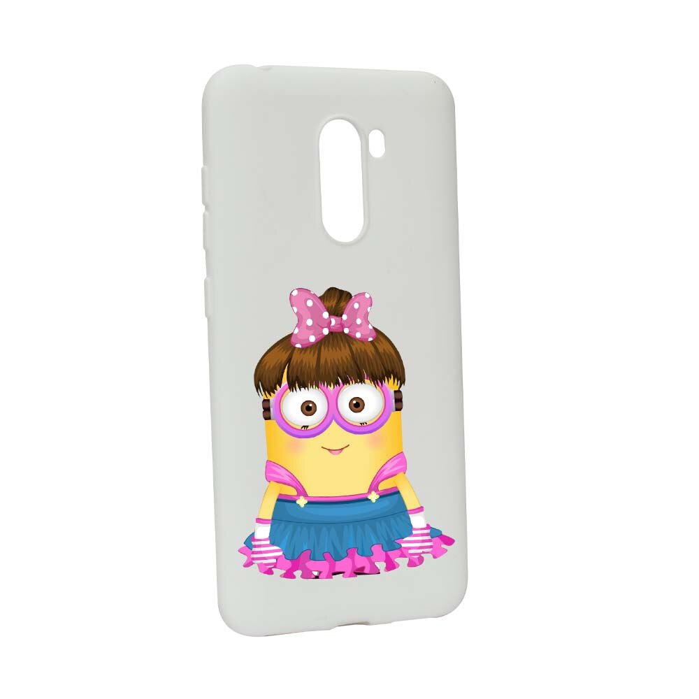 Husa de protectie Minion Girl pentru Xiaomi PocoPhone F1, rezistenta la uzura, anti-alunecare, din silicon Premium, W208