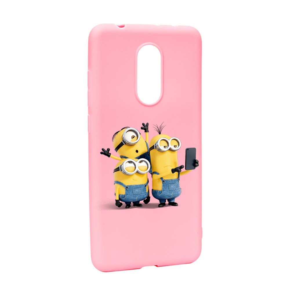 Husa de protectie Minions pentru Xiaomi Redmi Note 5 / Redmi 5 Plus, rezistenta la uzura, anti-alunecare, din silicon Premium, P207