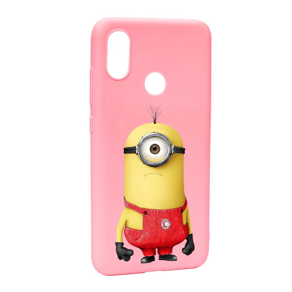 Husa de protectie Cartoon, Minion pentru Xiaomi Mi A2 Lite / Redmi 6 Pro, rezistenta la uzura, anti-alunecare, din silicon Premium, P206