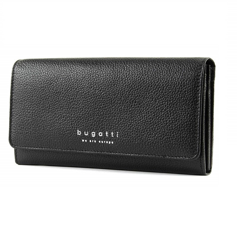 Portofel din piele Linda 16CC, Bugatti, Negru