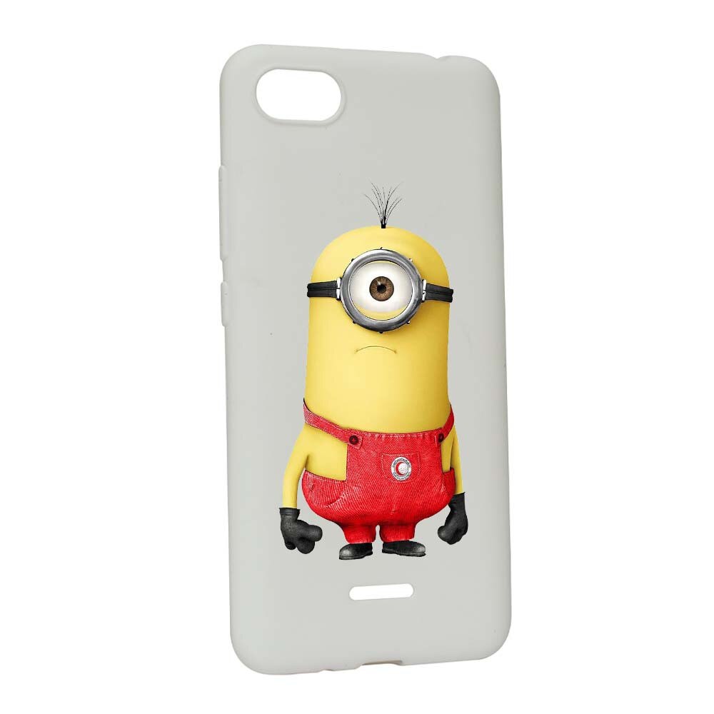 Husa de protectie Cartoon, Minion pentru Xiaomi Redmi 6A, rezistenta la uzura, anti-alunecare, din silicon Premium, W206