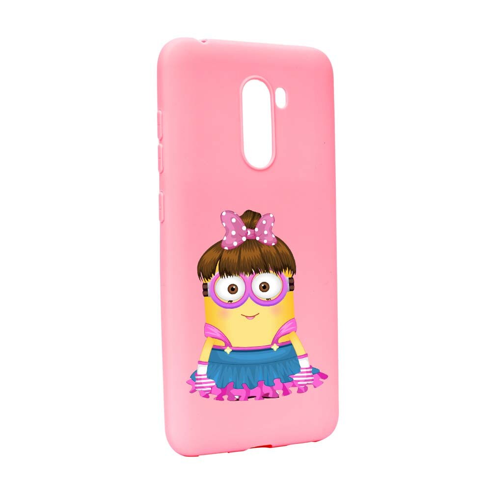 Husa de protectie Minion Girl pentru Xiaomi PocoPhone F1, rezistenta la uzura, anti-alunecare, din silicon Premium, P208