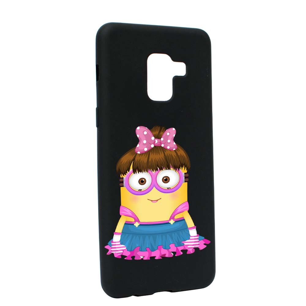 Husa de protectie Minion Girl pentru Samsung Galaxy A5 2018, rezistenta la uzura, anti-alunecare, din silicon Premium, B208