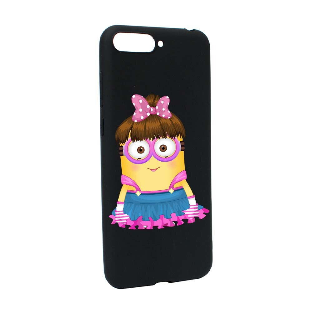 Husa de protectie Minion Girl pentru Huawei Y6 2018 / Y6 Prime 2018, rezistenta la uzura, anti-alunecare, din silicon Premium, B208