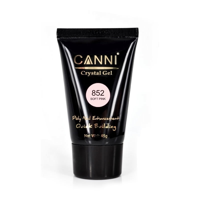 Polygel pentru constructie unghii Canni 852, 45 g, Soft Pink