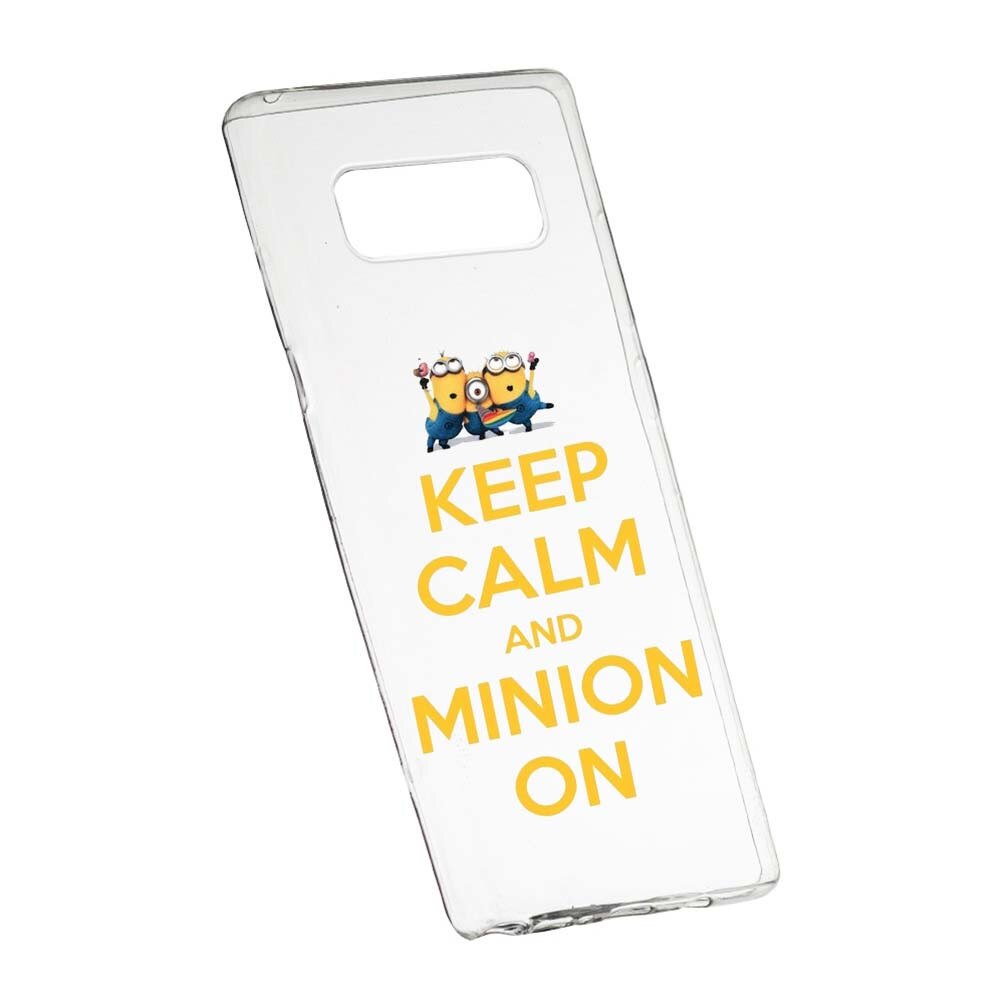 Husa de protectie Minion Keep Calm pentru Samsung Galaxy S10 Plus, rezistenta la uzura, anti-alunecare, din silicon Premium, 209