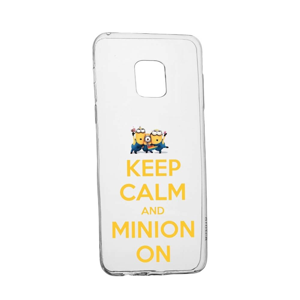 Husa de protectie Minion Keep Calm pentru Huawei Mate 20 Pro, rezistenta la uzura, anti-alunecare, din silicon Premium, 209