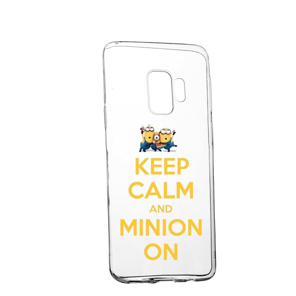 Husa de protectie Minion Keep Calm pentru LG G7/G7 ThinQ, rezistenta la uzura, anti-alunecare, din silicon Premium, 209
