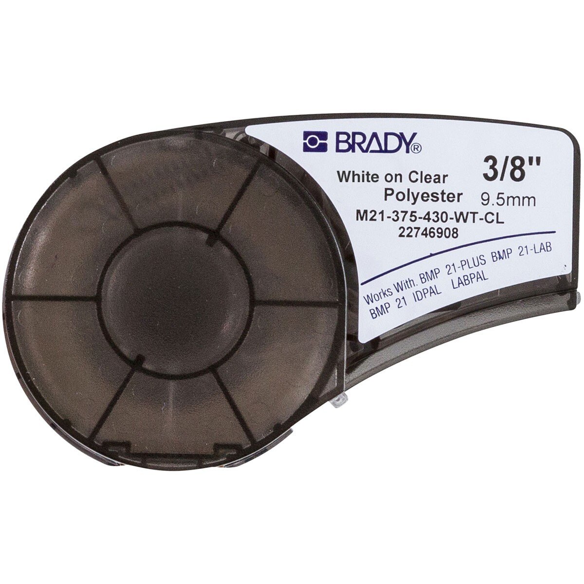 Banda Brady Originala 9.53mmx6.4m M21-375-430-WT-CL