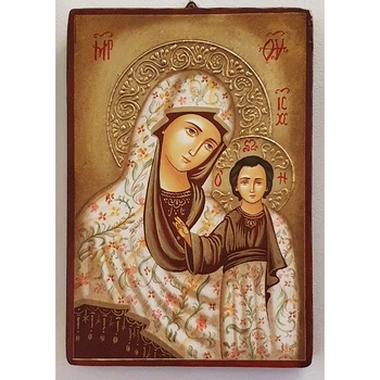 Icoana pictata pe lemn Maica Domnului 139, Artizanat Opait, 18x14cm Icoana pictata pe lemn Maica Domnului 139, Artizanat Opait, 18x14cm