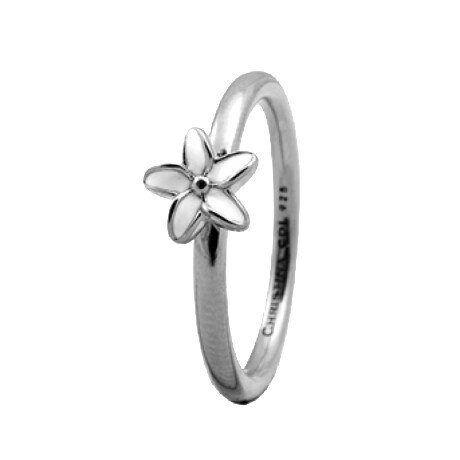 Inel Flower, Argint, Emanel, Masura 49