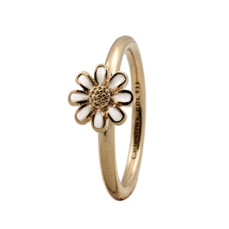 Inel Marguerite, Argint placat cu aur 18k, Emanel, Masura 55