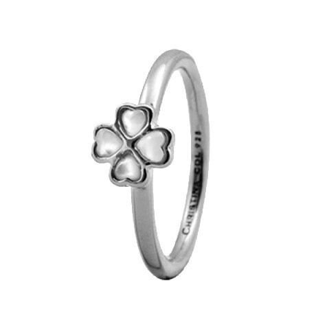 Inel Foursome, Argint, Sidef natural, Masura 57