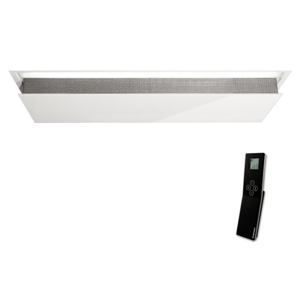Pachet hota de plafon FALMEC ECLISSE L=120 cm si motor de exterior 1500 mc/h, Telecomanda, Iluminare LED, Garantie 5 ani, Fabricatie Italia