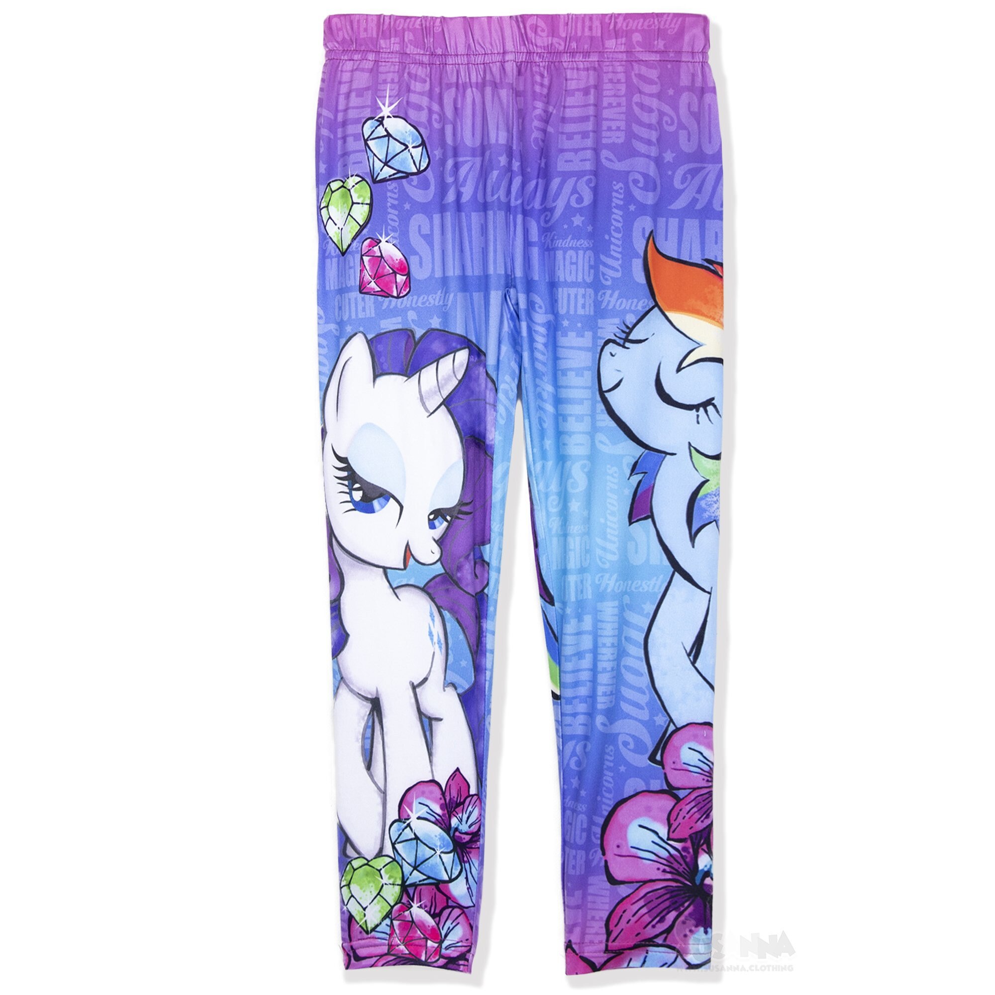 Colanti lungi My Little Pony, roz/albastru, 3/4 ani