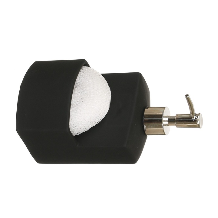 Dozator detergent lichid cu burete, negru