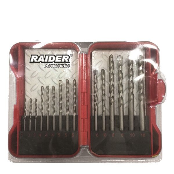 Set burghie pentru zidarie Ø3 - 10mm, 15 piese, Raider Power Tools