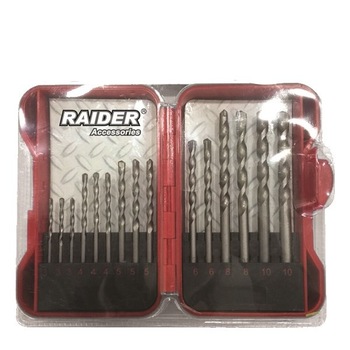 Set burghie pentru zidarie Ø3 - 10mm, 15 piese, Raider Power Tools Set burghie pentru zidarie Ø3 - 10mm, 15 piese, Raider Power Tools