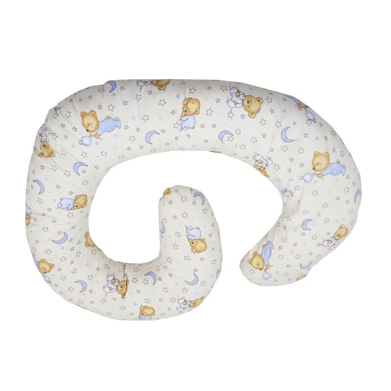 Perna de alaptare multifunctionala MyKids Teddy Stelute Gri