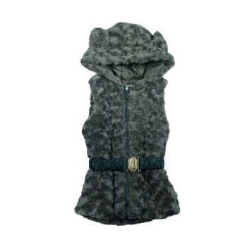 Vesta de blana pentru fetite Happy House CC-217, Maro, 104 Vesta de blana pentru fetite Happy House CC-217, Maro, 104