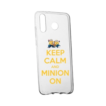 Husa de protectie Minion Keep Calm pentru Samsung Galaxy M30, rezistenta la uzura, anti-alunecare, din silicon Premium, 209 Husa de protectie Minion Keep Calm pentru Samsung Galaxy M30, rezistenta la uzura, anti-alunecare, din silicon Premium, 209