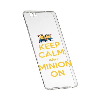 Husa de protectie Minion Keep Calm pentru Huawei P8 Lite, rezistenta la uzura, anti-alunecare, din silicon Premium, 209 Husa de protectie Minion Keep Calm pentru Huawei P8 Lite, rezistenta la uzura, anti-alunecare, din silicon Premium, 209