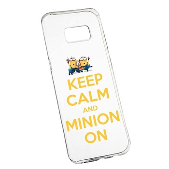 Husa de protectie Minion Keep Calm pentru Samsung Galaxy S8, rezistenta la uzura, anti-alunecare, din silicon Premium, 209 Husa de protectie Minion Keep Calm pentru Samsung Galaxy S8, rezistenta la uzura, anti-alunecare, din silicon Premium, 209