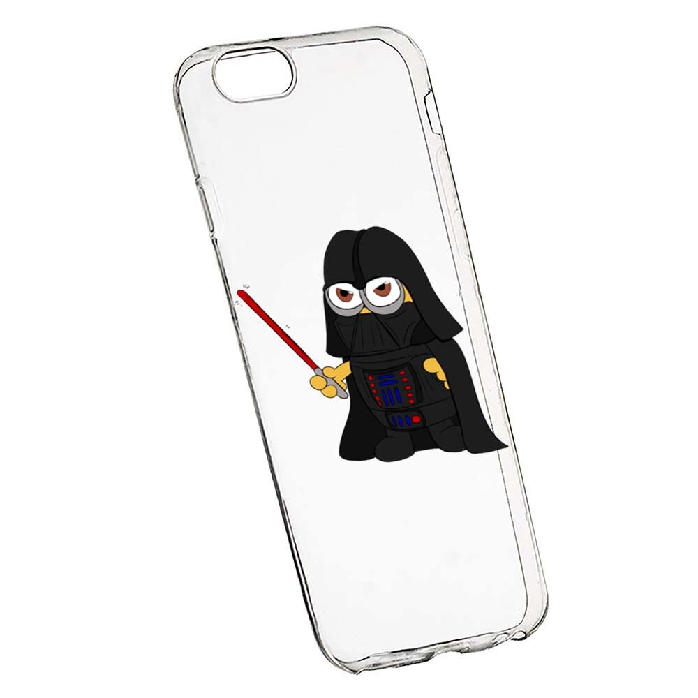 Husa de protectie Minion Star Wars pentru Apple iPhone 6 Plus / 6S Plus, rezistenta la uzura, anti-alunecare, din silicon Premium, 210