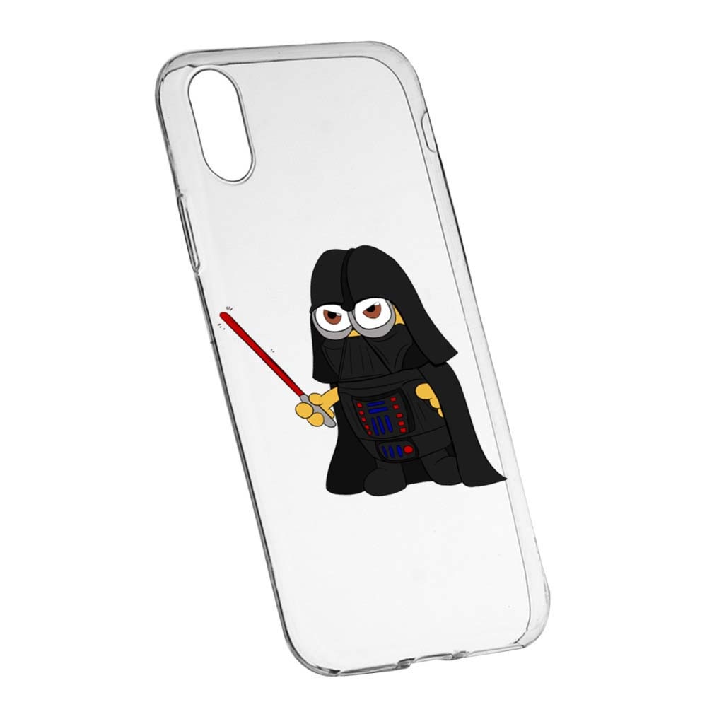 Husa de protectie Minion Star Wars pentru Apple iPhone XS Max, rezistenta la uzura, anti-alunecare, din silicon Premium, 210