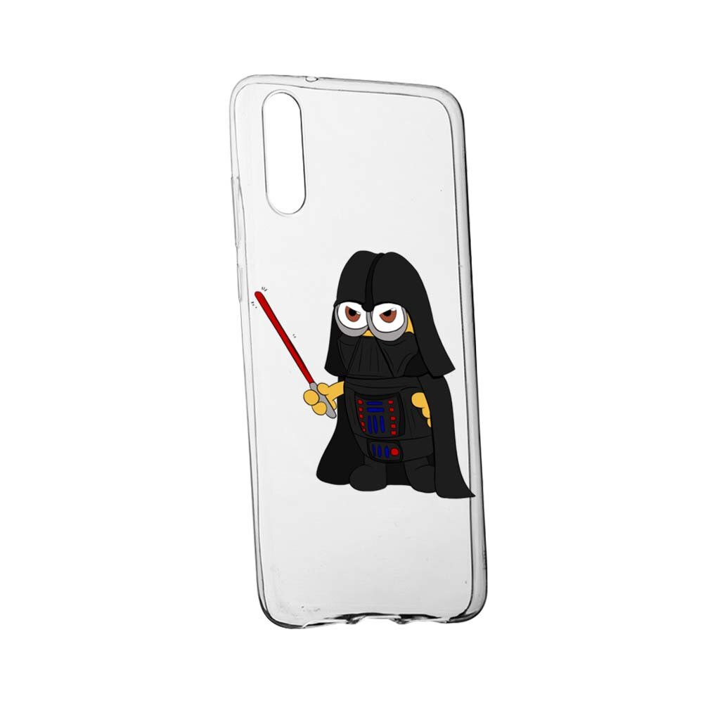 Husa de protectie Minion Star Wars pentru Samsung Galaxy A7 2018, rezistenta la uzura, anti-alunecare, din silicon Premium, 210