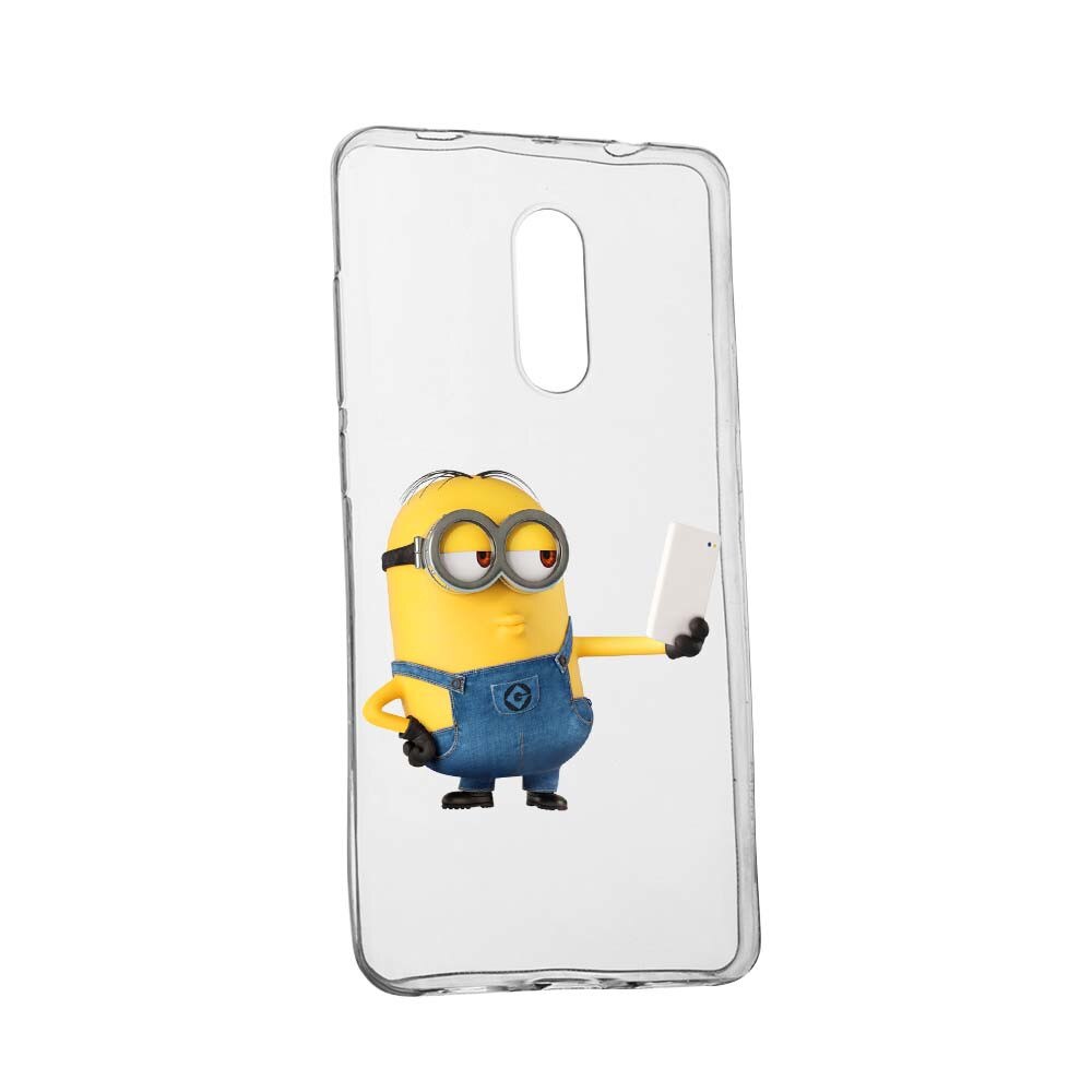 Husa de protectie Minion Selfie pentru Nokia 7.1 Plus, rezistenta la uzura, anti-alunecare, din silicon Premium, 211