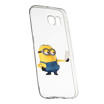 Husa de protectie Minion Selfie pentru Samsung Galaxy S7, rezistenta la uzura, anti-alunecare, din silicon Premium, 211 Husa de protectie Minion Selfie pentru Samsung Galaxy S7, rezistenta la uzura, anti-alunecare, din silicon Premium, 211