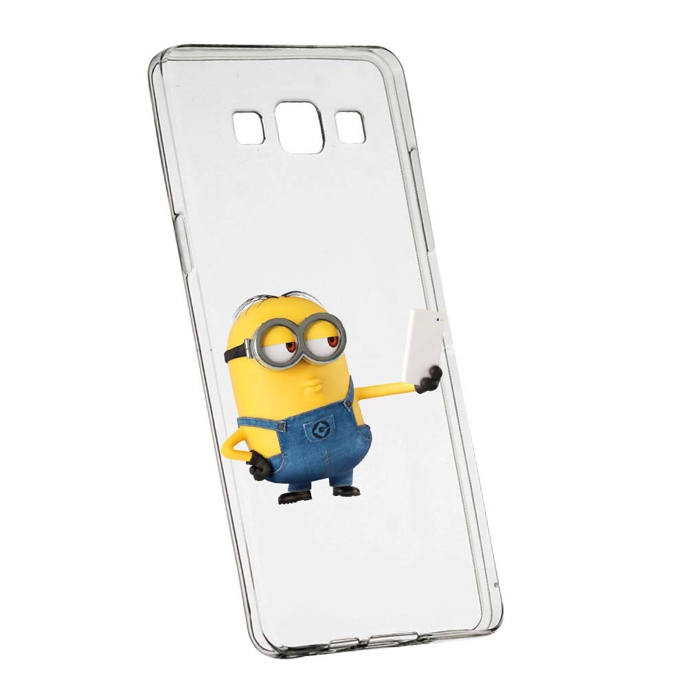 Husa de protectie Minion Selfie pentru Samsung Galaxy J7 2016, rezistenta la uzura, anti-alunecare, din silicon Premium, 211