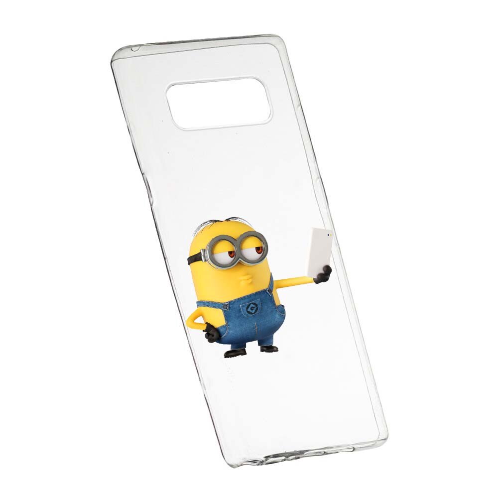 Husa de protectie Minion Selfie pentru Samsung Galaxy Note 9, rezistenta la uzura, anti-alunecare, din silicon Premium, 211
