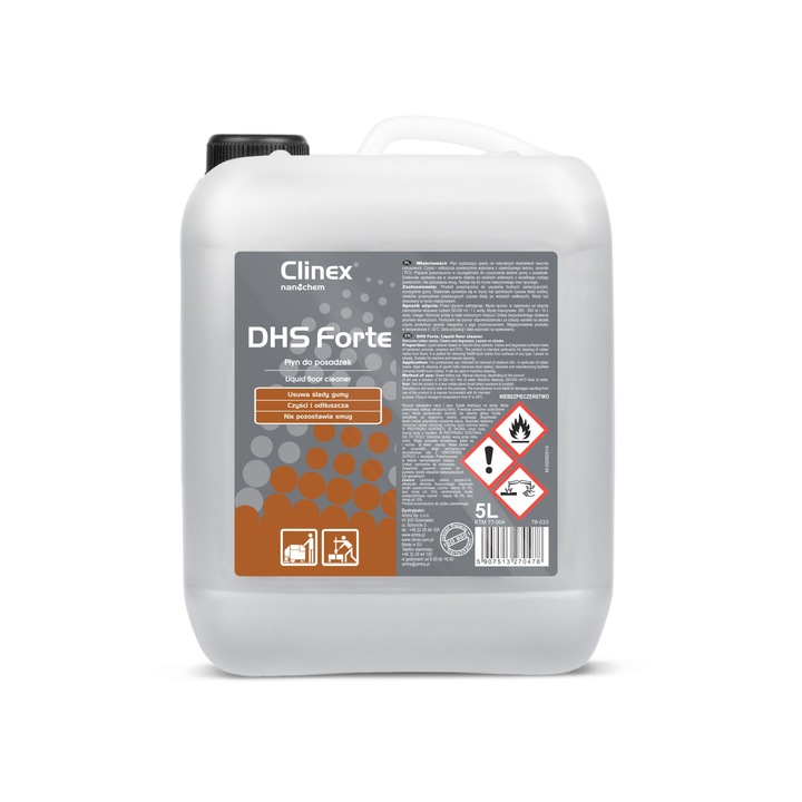 Lichid Clinex DHS fORTE, pentru indepartarea murdariei persistente 5l